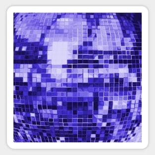 Indigo Mirrored Disco Ball Pattern Sticker